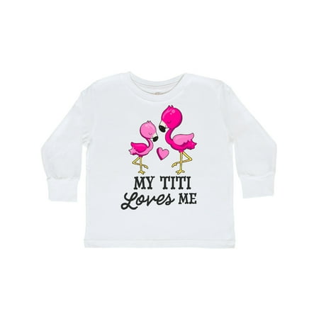 Inktastic My Titi Loves me with Two Flamingos Gift Toddler Boy or Toddler Girl Long Sleeve T-Shirt
Inktastic My Titi Loves me with Two Flamingos Gift Toddler Boy or Toddler Girl Long Sleeve T-Shirt