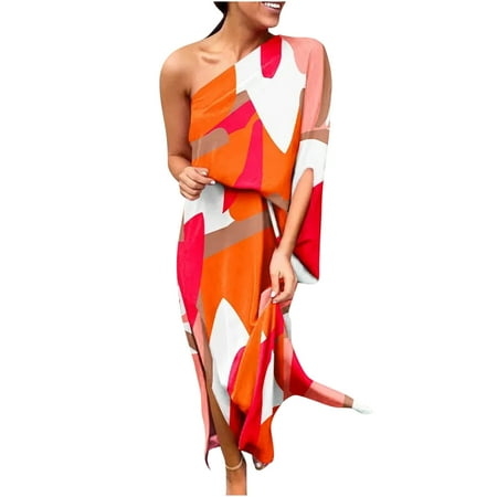 Dresses for Women 2022 Summer Dress Women Summer Sexy One Shoulder Printed Baggy Half Slitted Hem Sleeve Dresses Sundresses for Women Corset Dress Summer Savings Clearance 2023 White S
Dresses for Women 2022 Summer Dress Women Summer Sexy One Shoulder Printed Baggy Half Slitted Hem Sleeve Dresses Sundresses for Women Corset Dress Summer Savings Clearance 2023 White S
