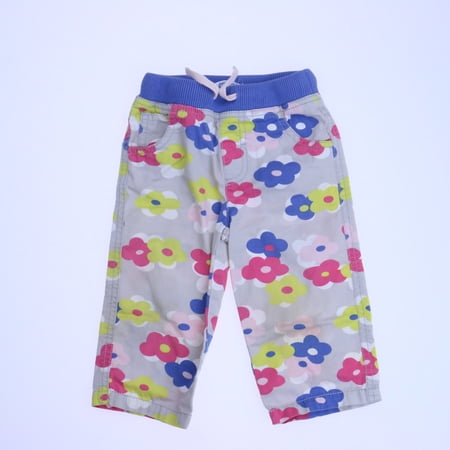 Pre-owned Boden Girls Gray | Pink Capri Pants size: 12-18 Months