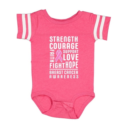 Inktastic Breast Cancer Awareness Strenght Courage Support Love Gift Baby Boy or Baby Girl Bodysuit
Inktastic Breast Cancer Awareness Strenght Courage Support Love Gift Baby Boy or Baby Girl Bodysuit