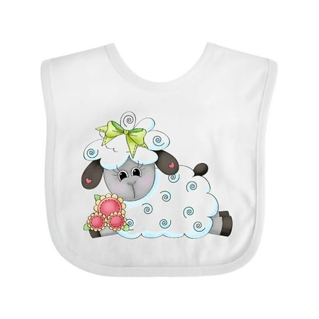 Inktastic Little Bow Sheep Gift Baby Boy Bib