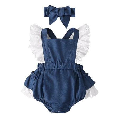 Baby Girl Clothes 18 Months Baby Girls Summer Bodysuit 24 Months Baby Girl Fly Ruffled Sleeve Romper Bodysuit Headband 2PCS Set Blue
Baby Girl Clothes 18 Months Baby Girls Summer Bodysuit 24 Months Baby Girl Fly Ruffled Sleeve Romper Bodysuit Headband 2PCS Set Blue