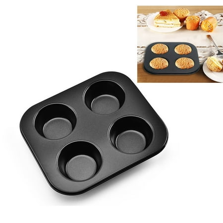 PloutoRich 1PCS 4-Hole Muffin Pan Bakeware Non-stick Cupcake Baking Pan Mini Pie Pans Muffin Tray Standard Baking Mold Pan for Oven Baking
PloutoRich 1PCS 4-Hole Muffin Pan Bakeware Non-stick Cupcake Baking Pan Mini Pie Pans Muffin Tray Standard Baking Mold Pan for Oven Baking