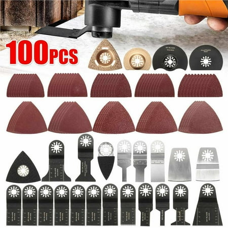 100Pcs Oscillating Multitool Saw Blade Kit Set for Electric Tools Accessories