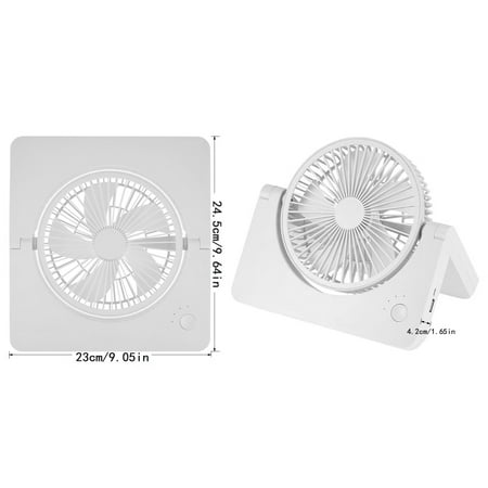 Table Folding Fan Portable Cooler Q-uick & Easy Way To Cool Personal Space Abs