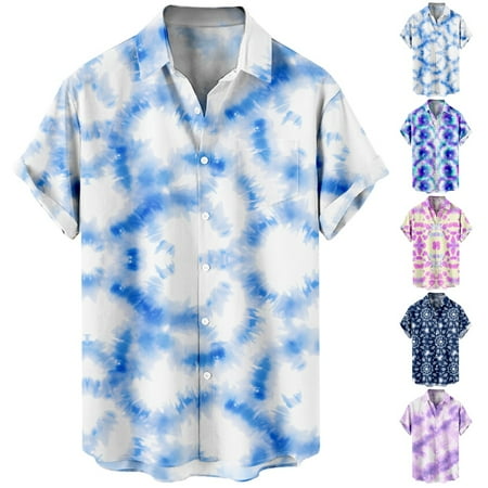 Men s Women s Beach Hawaii Shirts Print Funky Blouses Plus Size Men