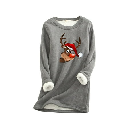 KmaiSchai Womens T Shirt Sweatshirt Women O-Neck Printing Warm Fleece Christmas Underwear Top Thick Women S Blouse Tucked Scrub Top Blue Shirts For Women
KmaiSchai Womens T Shirt Sweatshirt Women O-Neck Printing Warm Fleece Christmas Underwear Top Thick Women S Blouse Tucked Scrub Top Blue Shirts For Women