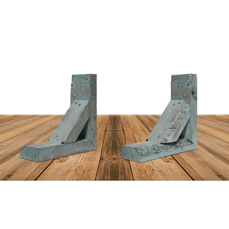 3 1/2 W x 12 D x 12 H Vintage Farmhouse Bracket Barnwood Decor Collection Driftwood Blue (2-Pack)
3 1/2 W x 12 D x 12 H Vintage Farmhouse Bracket Barnwood Decor Collection Driftwood Blue (2-Pack)