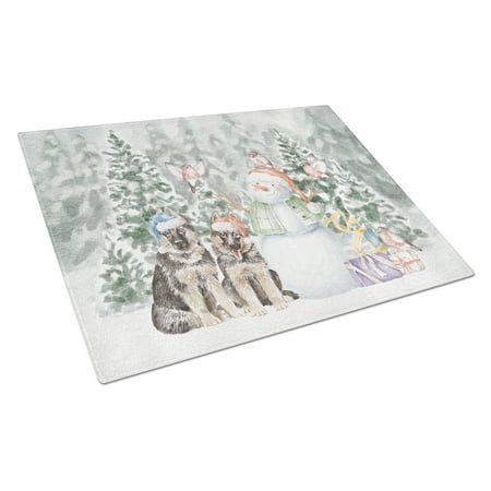 German Shepherd Puppy Duo with Christmas Presents Glass Cutting Board Large 12 in x 15 in
German Shepherd Puppy Duo with Christmas Presents Glass Cutting Board Large 12 in x 15 in