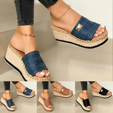 Xinhuadsh Women Sandals Platform Wedge Footwear Open Toe Anti Skid Sandals for Daily Wear
Xinhuadsh Women Sandals Platform Wedge Footwear Open Toe Anti Skid Sandals for Daily Wear
