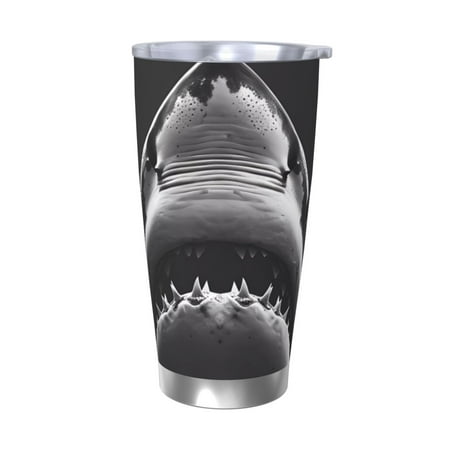 Tideii Black And White Shark for 20OZ Car Cup Stainless Steel Cold and Hot Cup with Lid Suitable for Outdoor and Home Unisex-Without Straw
Tideii Black And White Shark for 20OZ Car Cup Stainless Steel Cold and Hot Cup with Lid Suitable for Outdoor and Home Unisex-Without Straw