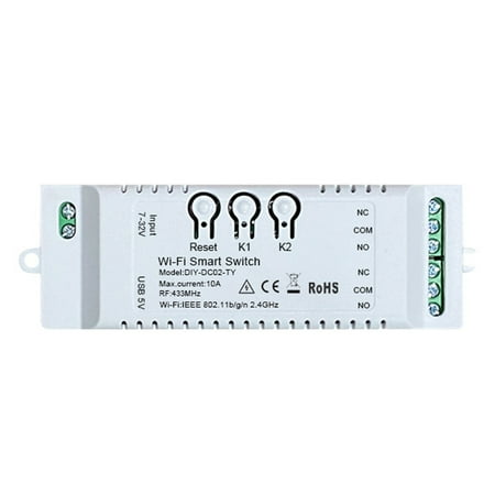ametoys Wifi RF Home Electrical Appliance 5V 12 V Breaker On-Off Controller Module Pointing Self-locking Cellphone APP Remotely Control Compatible with Voice Control
ametoys Wifi RF Home Electrical Appliance 5V 12 V Breaker On-Off Controller Module Pointing Self-locking Cellphone APP Remotely Control Compatible with Voice Control