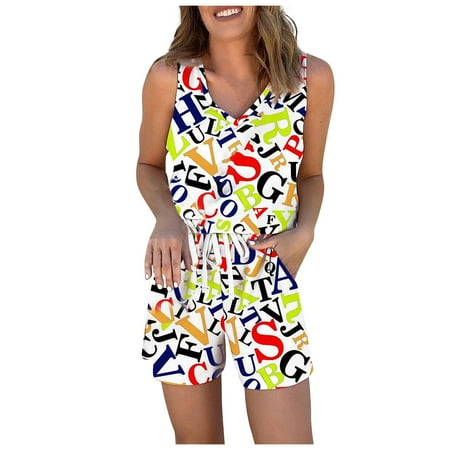 Pajamas For Women Fashion Womens Print Sleeveless Pajama Set Night Lounge Top Short Sleepwear
Pajamas For Women Fashion Womens Print Sleeveless Pajama Set Night Lounge Top Short Sleepwear