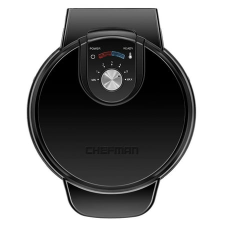 Chefman Anti-Overflow Belgian Waffle Maker Black