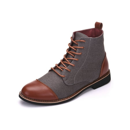 Tenmix Men Non-Slip Short Boots Driving Slip Resistant Block Low-Heel Booties Walking Lightweight Winter Shoes Grey 10
Tenmix Men Non-Slip Short Boots Driving Slip Resistant Block Low-Heel Booties Walking Lightweight Winter Shoes Grey 10