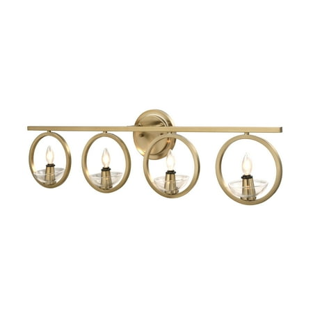 Aspen Creative 62253 4-Light Metal Bathroom Vanity Wall Light Fixture 34 Wide Transitional Design in Warm Brass
Aspen Creative 62253 4-Light Metal Bathroom Vanity Wall Light Fixture 34 Wide Transitional Design in Warm Brass