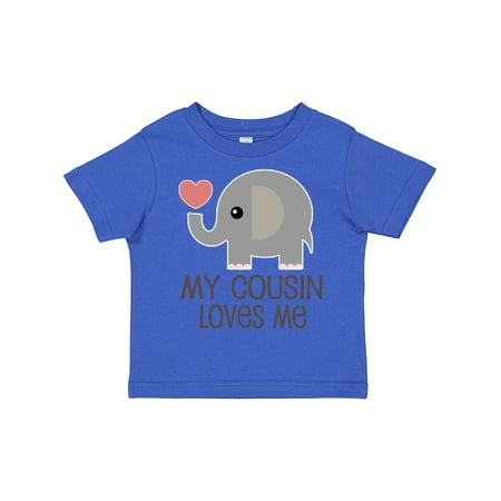 Inktastic My Cousin Loves Me Gift Toddler Boy or Toddler Girl T-Shirt