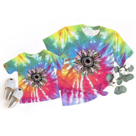Christmas Pajamas For Family Women Casual Colorful Tie Dye Print Round Neck Short Sleeve T Shirt Parent And Child Top Matching Christmas Pjs For Family
Christmas Pajamas For Family Women Casual Colorful Tie Dye Print Round Neck Short Sleeve T Shirt Parent And Child Top Matching Christmas Pjs For Family