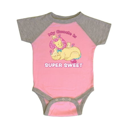 Inktastic My Guncle Is Super Sweet Cotton Candy Lions with Pink Mane Gift Baby Boy or Baby Girl Bodysuit
Inktastic My Guncle Is Super Sweet Cotton Candy Lions with Pink Mane Gift Baby Boy or Baby Girl Bodysuit