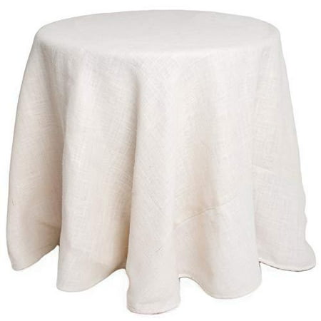 Fennco Styles Passe Partout Burlap Lined Tablecloth. 100% Burlap.