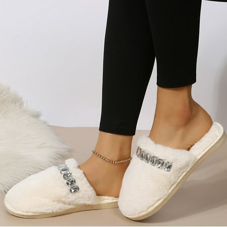 Gubotare Fluffy Slippers Women s Comfy Faux House Slipper Scuff Memory Foam Slip on Anti-Skid Sole Silver 6
Gubotare Fluffy Slippers Women s Comfy Faux House Slipper Scuff Memory Foam Slip on Anti-Skid Sole Silver 6
