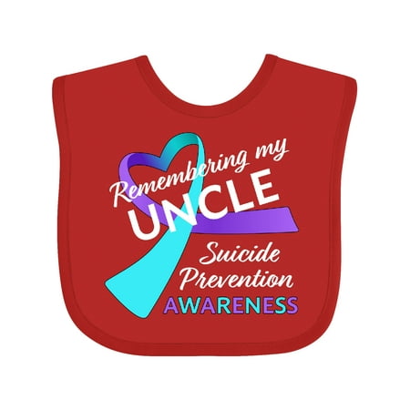 Inktastic Remembering my Uncle- suicide prevention awareness Boys or Girls Baby Bib
Inktastic Remembering my Uncle- suicide prevention awareness Boys or Girls Baby Bib