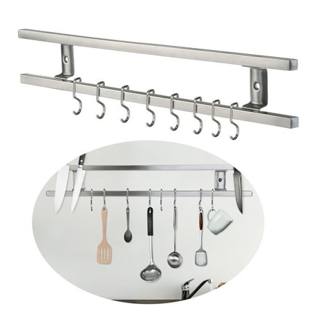 HEMOTON Wall-mounted Magnetic Holder Double Bar Rack for Kitchen Knives Utensils 43*6*2.3cm
HEMOTON Wall-mounted Magnetic Holder Double Bar Rack for Kitchen Knives Utensils 43*6*2.3cm