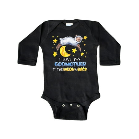 Inktastic I Love my Godmother to the Moon and Back Cute Sheep Gift Baby Boy or Baby Girl Long Sleeve Bodysuit
Inktastic I Love my Godmother to the Moon and Back Cute Sheep Gift Baby Boy or Baby Girl Long Sleeve Bodysuit