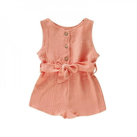 Clearance!!Toddler Baby Girl Ruffled Sleeveless Romper Casual Summer Jumpsuit Cotton Linen Clothes
Clearance!!Toddler Baby Girl Ruffled Sleeveless Romper Casual Summer Jumpsuit Cotton Linen Clothes