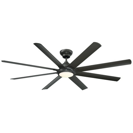 Hydra Indoor and Outdoor 8-Blade Smart Ceiling Fan 80in Bronze with 3000K LED Light Kit and Wall Control
Hydra Indoor and Outdoor 8-Blade Smart Ceiling Fan 80in Bronze with 3000K LED Light Kit and Wall Control