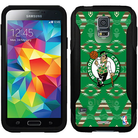 Boston Celtics Tribal Print Design on OtterBox Commuter Series Case for Samsung Galaxy S5