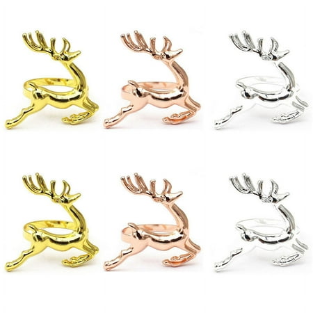 NUOLUX 6Pcs Christmas Reindeer Napkin Rings Deer Napkin Holders Reindeer Napkin Buckles
NUOLUX 6Pcs Christmas Reindeer Napkin Rings Deer Napkin Holders Reindeer Napkin Buckles
