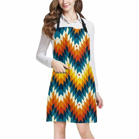 ASHLEIGH Southwest Geometric Print Chef Aprons Professional Kitchen Chef Bib Apron with Pockets Adjustable Neck Strap
ASHLEIGH Southwest Geometric Print Chef Aprons Professional Kitchen Chef Bib Apron with Pockets Adjustable Neck Strap