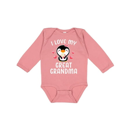 Inktastic I Love My Great Grandma with Cute Penguin and Hearts Gift Baby Girl Long Sleeve Bodysuit
Inktastic I Love My Great Grandma with Cute Penguin and Hearts Gift Baby Girl Long Sleeve Bodysuit