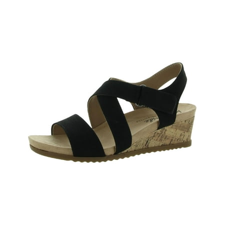 LifeStride Womens Sincere Faux Leather Strappy Heel Sandals