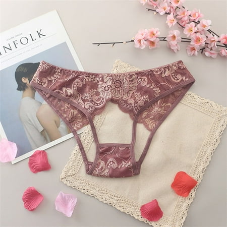 Gubotare Panties For Women Women s Underpants Hollow Lace Transparent Underwear Thongs Low Waist G String Coffee One Size
Gubotare Panties For Women Women s Underpants Hollow Lace Transparent Underwear Thongs Low Waist G String Coffee One Size