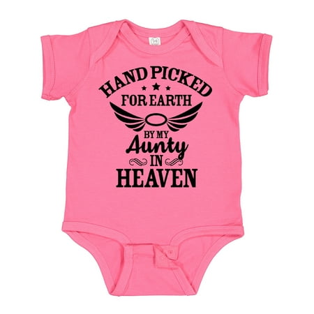 Inktastic Handpicked for Earth by My Aunty in Heaven with Angel Wings Gift Baby Boy or Baby Girl Bodysuit
Inktastic Handpicked for Earth by My Aunty in Heaven with Angel Wings Gift Baby Boy or Baby Girl Bodysuit