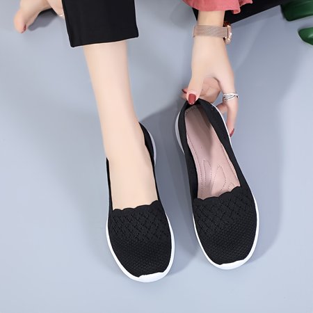 Scallop Trim Knit Texture Walking Flats Round Toe Lightweight Flat Shoes Comfortable Mesh Hollow Out Shoes Women s Footwear
Scallop Trim Knit Texture Walking Flats Round Toe Lightweight Flat Shoes Comfortable Mesh Hollow Out Shoes Women s Footwear