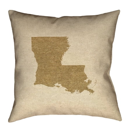 ArtVerse Katelyn Smith Louisiana Canvas Pillow - Faux Linen