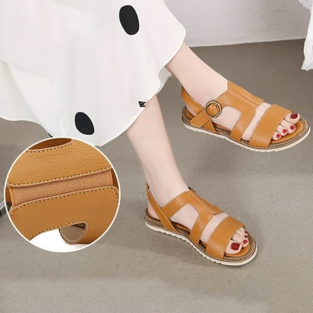Cathalem Fashion Summer Casual Shoes Trendy Heels Wedges Shoes Ladies Pu Leather Womens Wedge Heel Flat Dress Sandals for Women Yellow 6.50
Cathalem Fashion Summer Casual Shoes Trendy Heels Wedges Shoes Ladies Pu Leather Womens Wedge Heel Flat Dress Sandals for Women Yellow 6.50