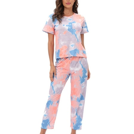 Grianlook Women Nightwear Crew Neck Pajamas Set Short Sleeve Sleepwear Ladies Casual Homewear Basic Chest Pocket Loungewear 5# XL
Grianlook Women Nightwear Crew Neck Pajamas Set Short Sleeve Sleepwear Ladies Casual Homewear Basic Chest Pocket Loungewear 5# XL