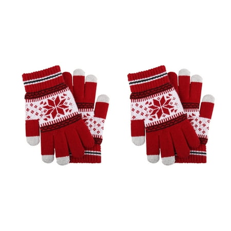 2 Pair Touch Screen Gloves Fashionable Knitted Warm Gloves Winter Windproof Hand Protector for Woman Man (G1681 Red)
2 Pair Touch Screen Gloves Fashionable Knitted Warm Gloves Winter Windproof Hand Protector for Woman Man (G1681 Red)
