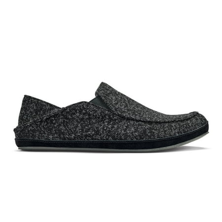OluKai Men s Moloa Hulu Knit Slippers Black/Black - 10411-6C6C