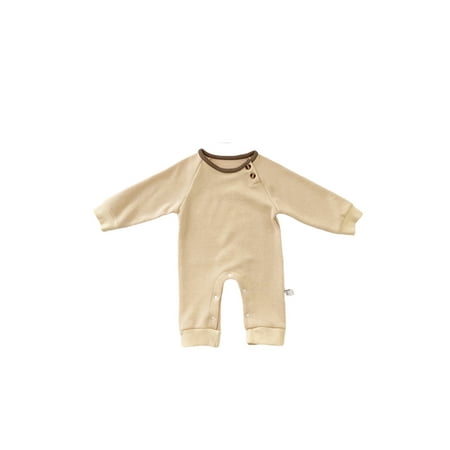 Seyurigaoka Baby Fall Jumpsuit Toddlers Walf Checks O-Neck Long Sleeve Rompers