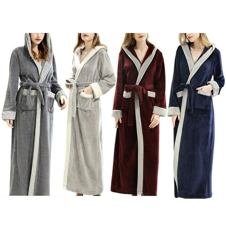 Pretty Comy Women Men Long Robe with Hooded Full Length Soft Plush Ladies Bathrobe Sleepwear
Pretty Comy Women Men Long Robe with Hooded Full Length Soft Plush Ladies Bathrobe Sleepwear
