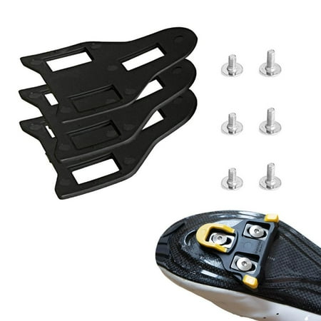 Fovolat Cycling Shoe Cleats Anti-skid Stable Bike Cheats Cycling Cleats for Indoor Cycling & Outdoor Road Cycling 3 Hole Design Cycling Shoe Cheats Bike Accessories kindness