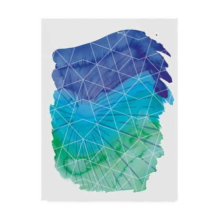 Trademark Fine Art 'Geometric Water 1' Canvas Art by Erin Clark