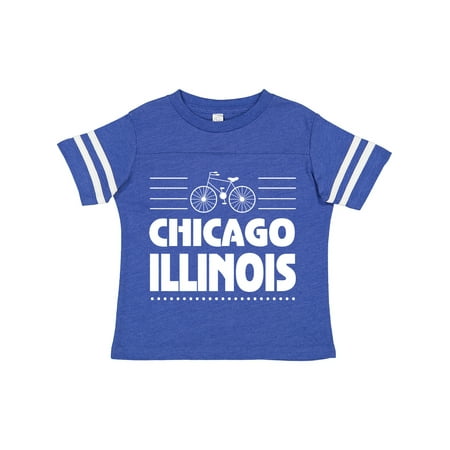 Inktastic Chicago Illinois Biking Gift Toddler Boy or Toddler Girl T-Shirt