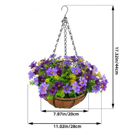 Godderr Spring Simulation Flower Hanging Basket Family Flower Iron Hanging Basin Decoration
Godderr Spring Simulation Flower Hanging Basket Family Flower Iron Hanging Basin Decoration
