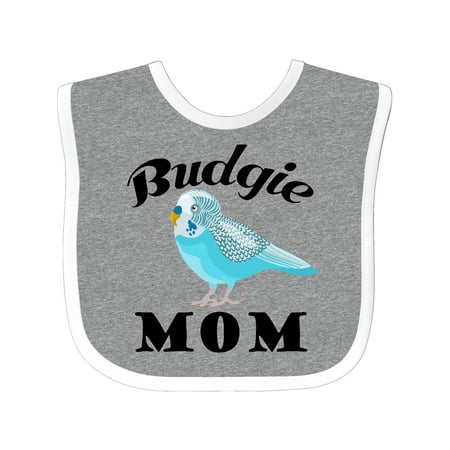 Inktastic Budgie Mom Parakeet Budgerigar Bird Gift Baby Girl Bib